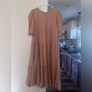 Merci Piper and Scoot Eyelet Dress Size Large